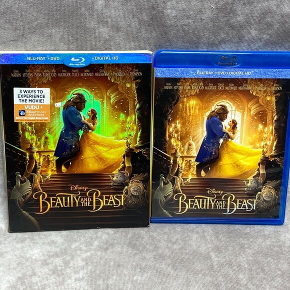 Disney Beauty and the Beast 4K UHD Animation + Live Action Blu-ray/DVD Combo - Picture 4 of 6